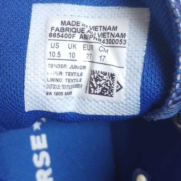 Converse Chuck Taylor All Star Hi Tops "Miss Galaxy" Kids' Shoes Size 10.5 - Picture 4 of 4